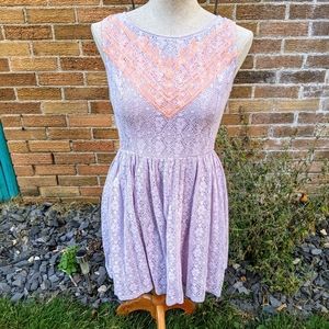 Lavender Lace Dress Target Xhileration sz M